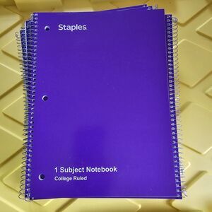 College Ruled 1-Subject Notebook Green 70 Sheets 8 x 10.5 in School Notebook